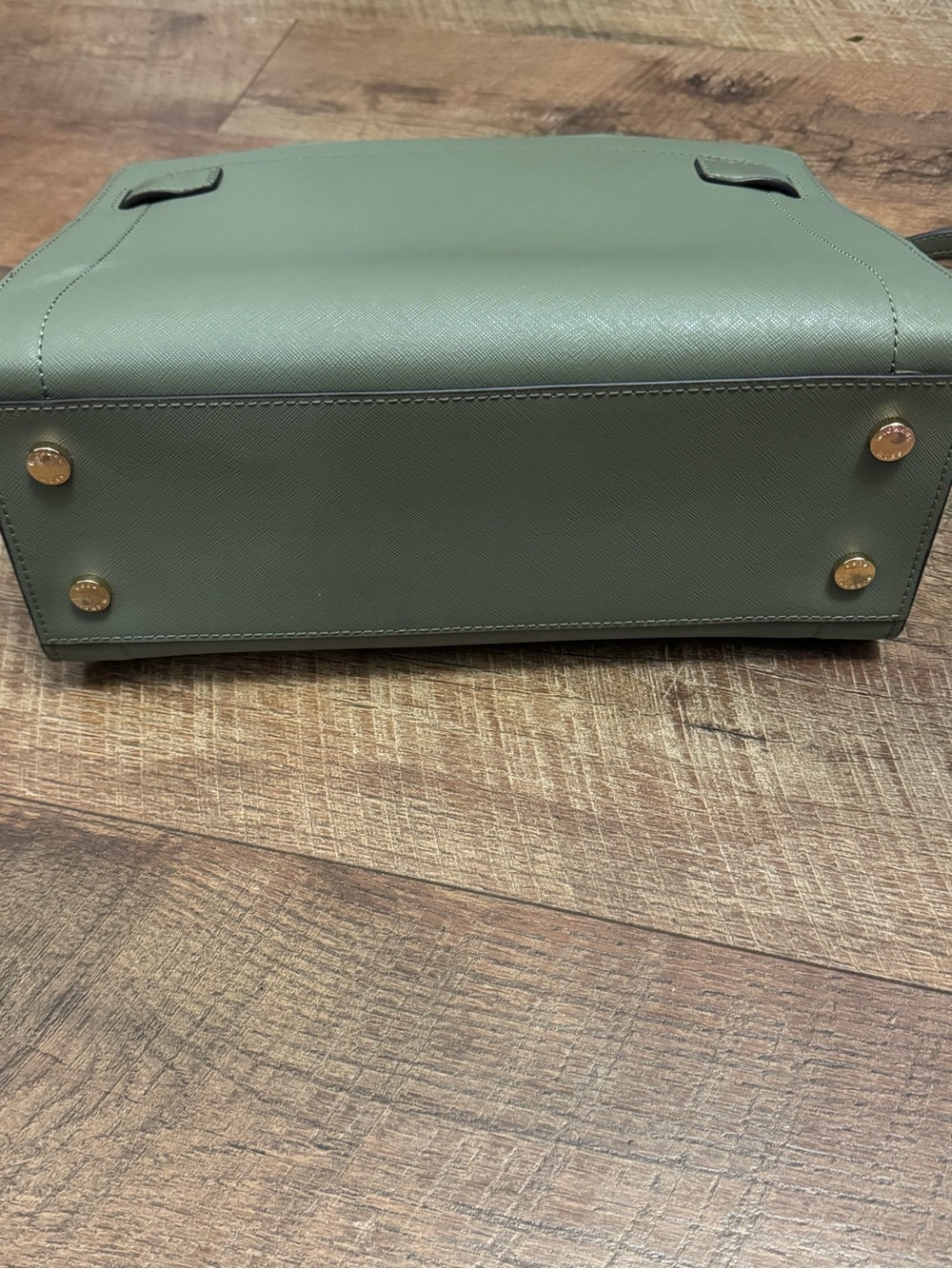 Michael Kors Rayne Olive Green Saffiano Leather Satchel - Picture 8 of 8